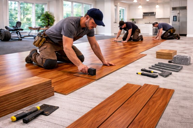 Cherry Floor Installation in Ossining, NY