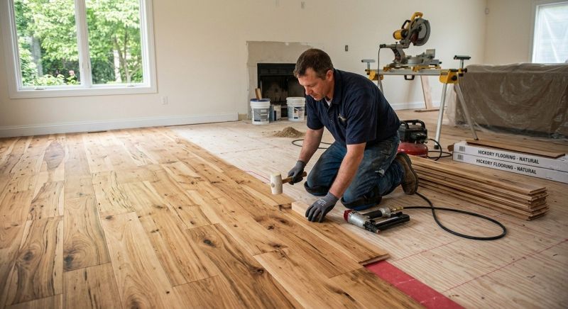 Hickory Floor Installation in Westchester County, NY