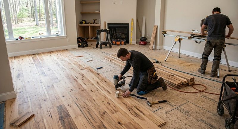 Hickory Floor Installation in Westchester County, NY