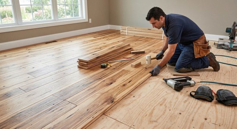 Hickory Floor Installation in Westchester County, NY