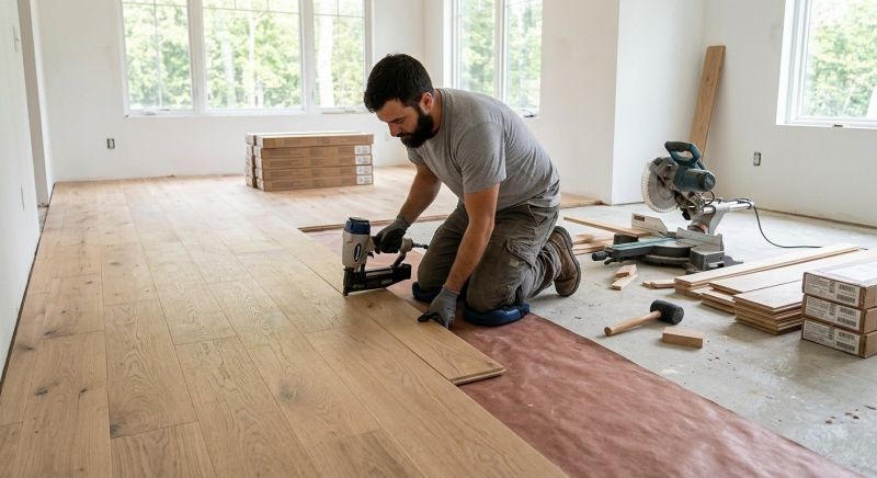Oak Floor Installation in Alpine, NJ