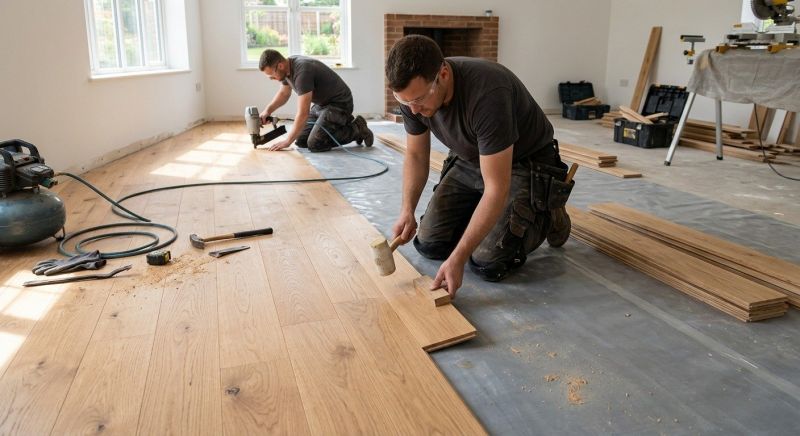 Oak Floor Installation in Hewlett, NY