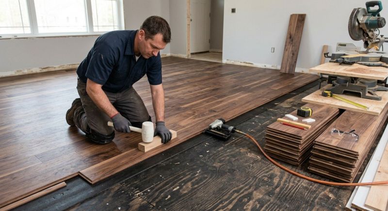 Walnut Flooring Installation in Westchester County, NY