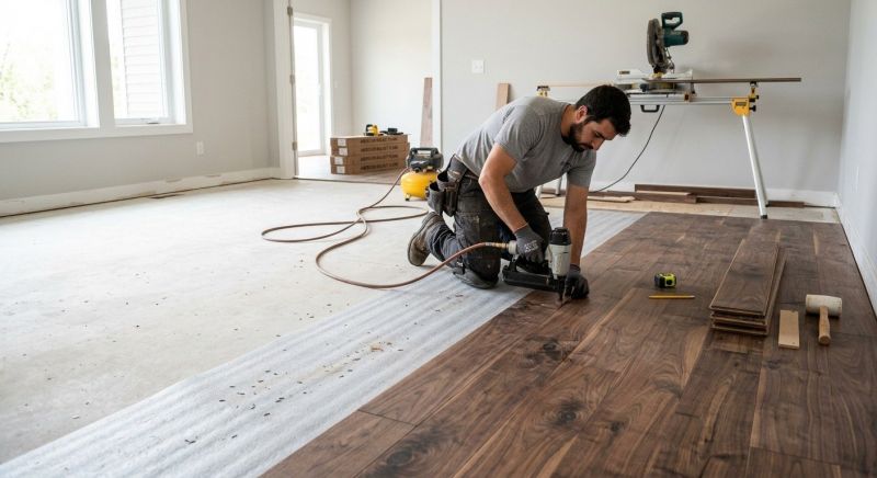 Walnut Flooring Installation in Westchester County, NY