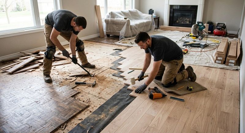 Wood Floor Replacement in Fresh Meadows, NY